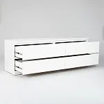 Комод Варма, 4 ящика, горизонтальный, 160х54х40 см, эмаль белая | изображение 11