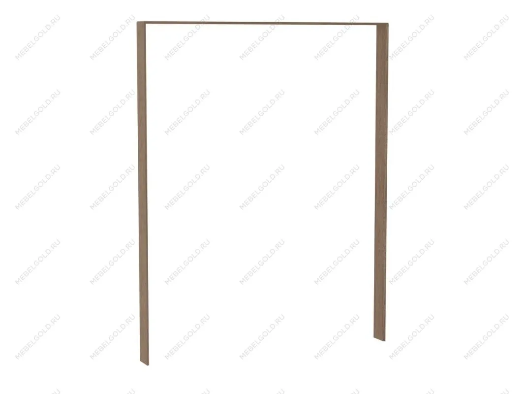 Декор обклад шкафа 4 дв., Палермо (16*150) Дуб Каселла коричневый/Экокожа Мокко, 12801