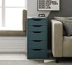 ИНГАР 5 комод ИКЕА / IKEA 36x71x53, серо-бирюзовый | изображение 3