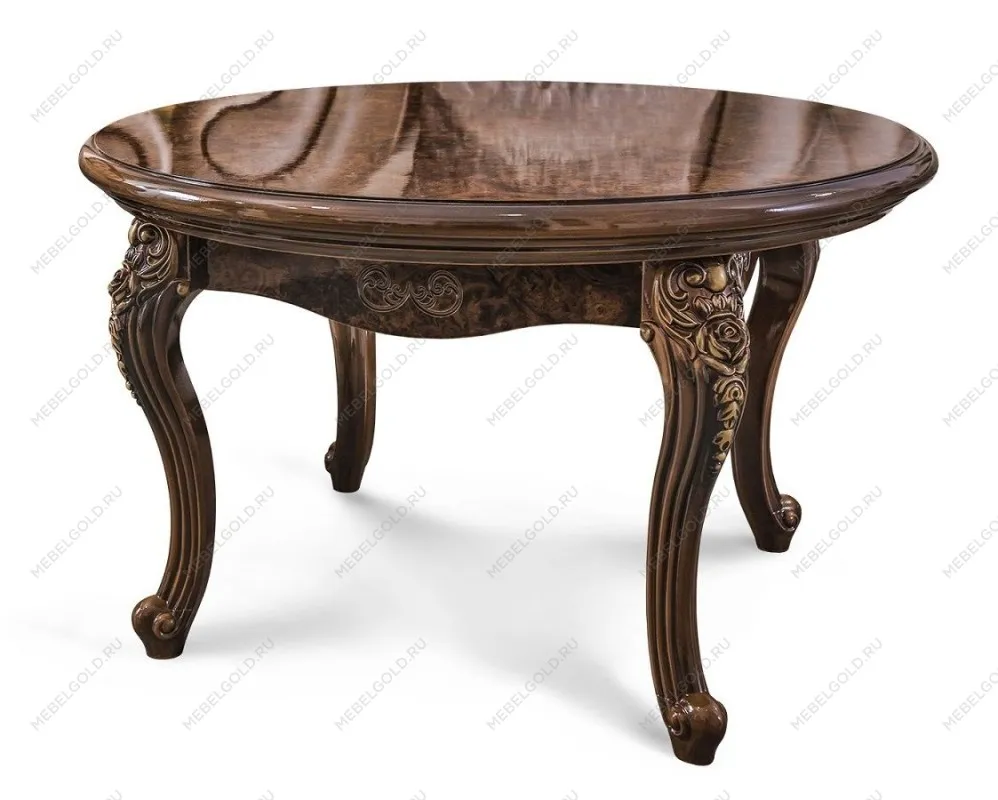 Столик круглый Джоконда корень дуба глянец | изображение 2