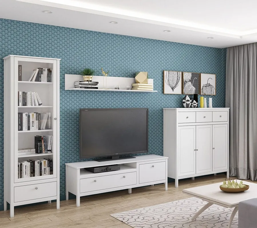 Шкаф-витрина Ева (Хельга) REG1W1S/65 белый | изображение 8
