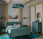 САГА комод 3 ящика темно-бирюзовый | изображение 5