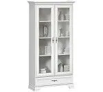 Шкаф с витриной Кентаки REG2W1S белый | изображение 1