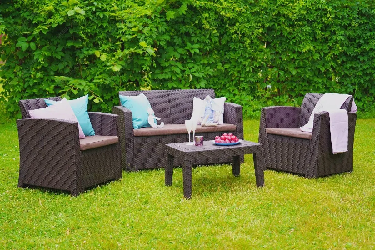 Комплект мебели Arizona Set, антрацит (на 4 персоны) | изображение 3