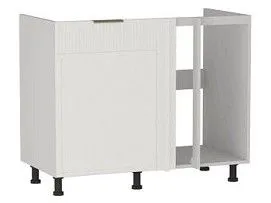 Стол под мойку угловой СМУ-110, Берта (1000*554*820) Экокожа Белый, 25319