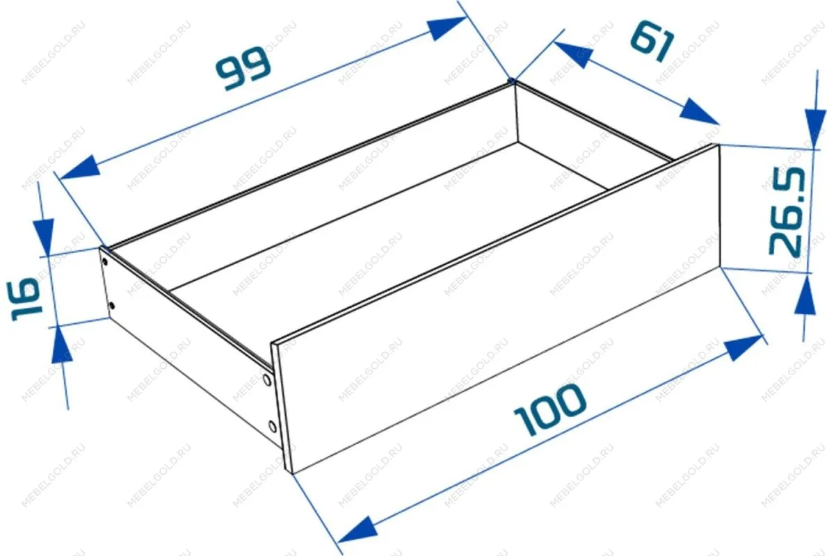 Комплект выкатных ящиков для кровати Варма СЭНГ, 100х61х26 см, белый | изображение 3