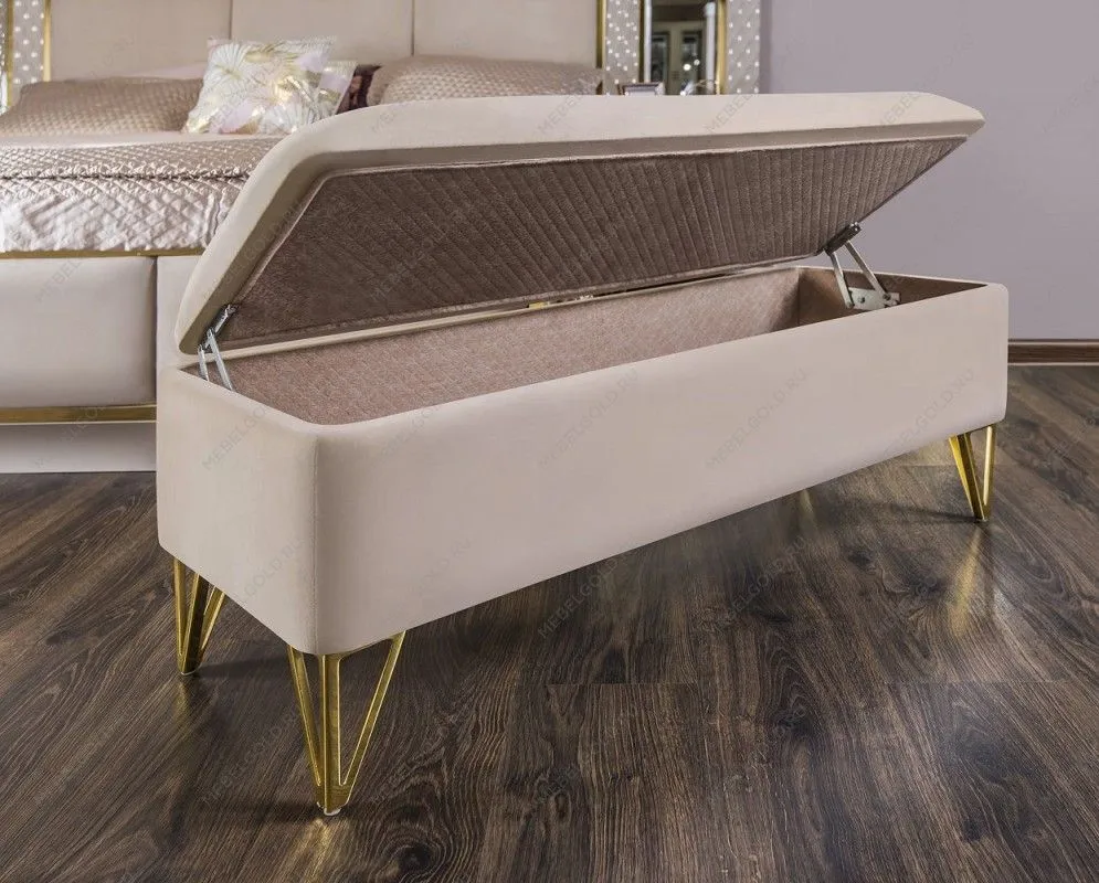 Банкетка Лара бежевый глянец | изображение 8