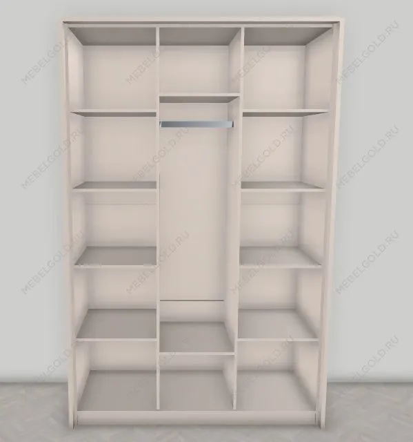 Шкаф Лара 3-дверный белый глянец | изображение 1