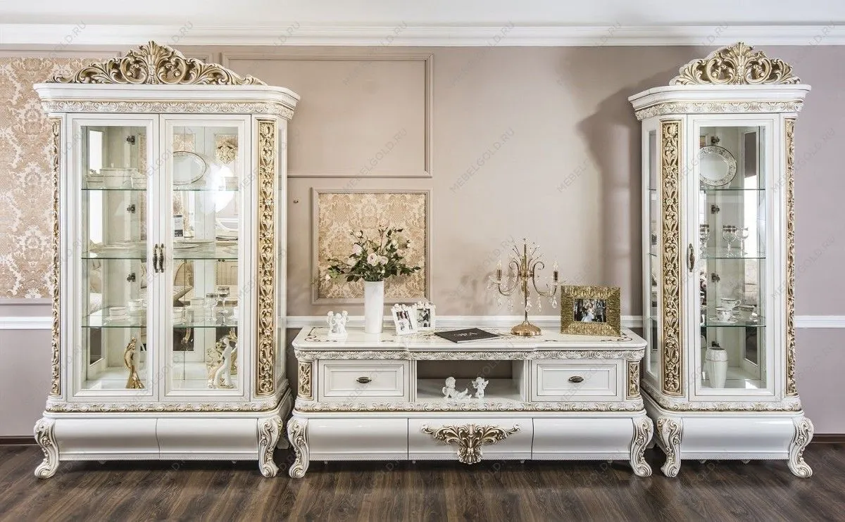 Витрина Алсу 1-ств белый глянец | изображение 2