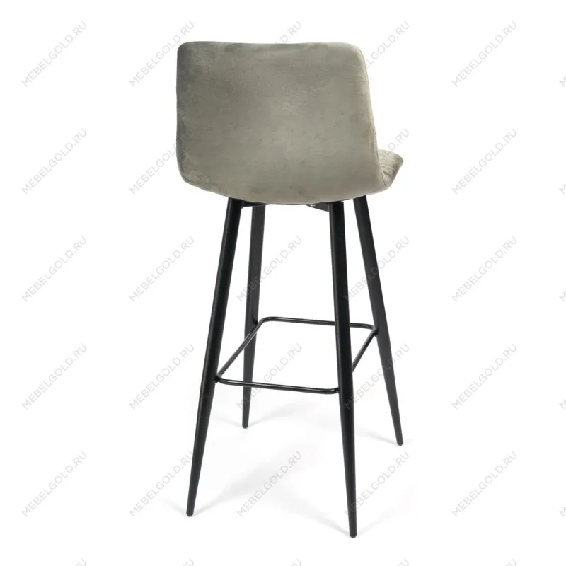 Стул барный CHILLY (mod.7095б) серый barkhat 26/черный | изображение 2