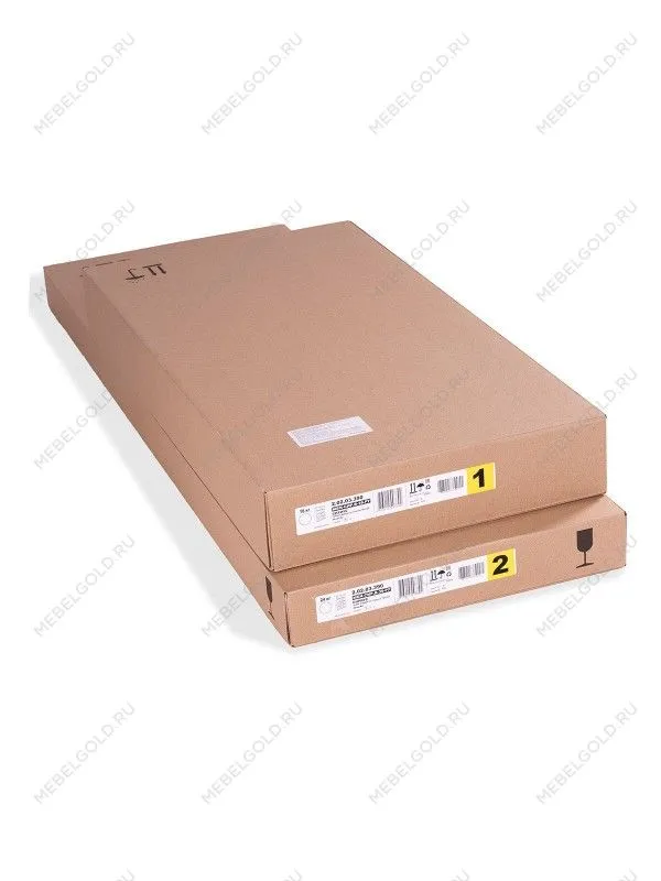 Тумба Сириус, 2 двери со стеклом, 78х41х124 см, белая | изображение 9