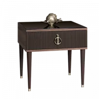 Лобня - Тумба прикроватная (левая/правая) Римини СОЛО (орех империя серебро) РМТП-1 (s)