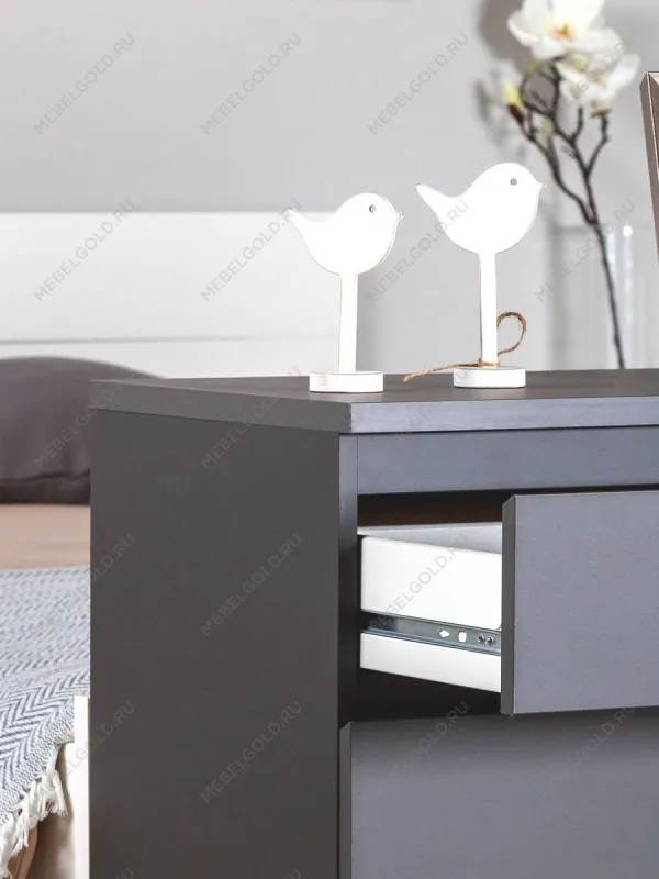 Комод Кастор, 5 ящиков, 65х40х112 см, серый | изображение 5