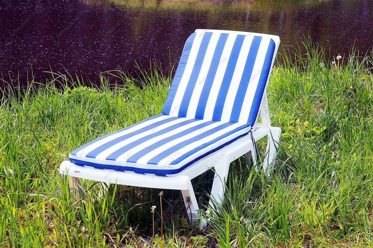 Матрац для шезлонга Tweet бело-синий | изображение 3