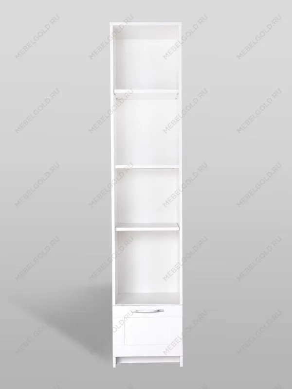 Стеллаж Сириус, 1 ящик, 39х35х190 см, белый | изображение 6