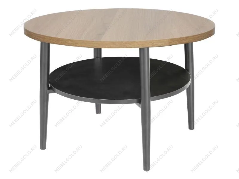 Стол журнальный Signal ELLA B (дуб/черный) 60/45