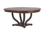 Стол круглый Милорд-120 (Милорд-120 стол круглый (120х170/темный орех/патина темная) | изображение 4