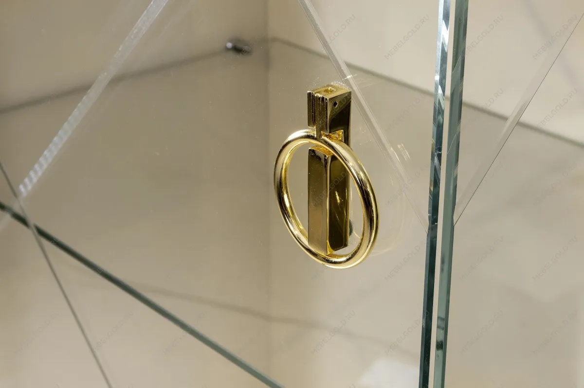 Тумба прикроватная 2 ящика Римини (Белый/Серебро) РМТП-2 | изображение 1