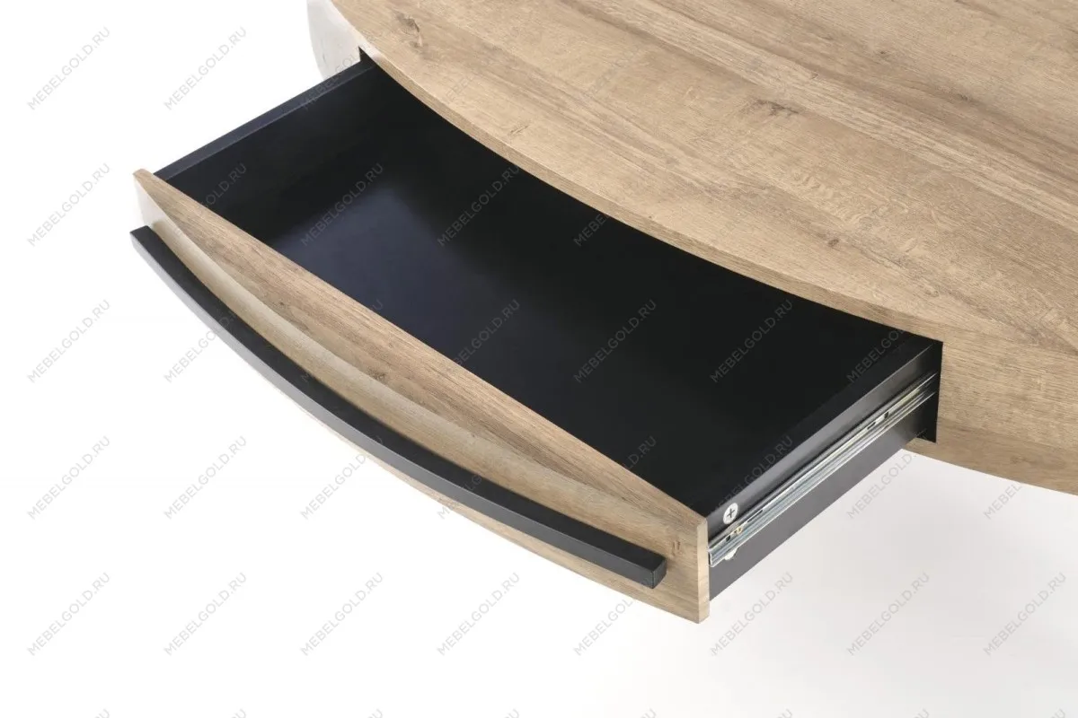 Стол журнальный Halmar CAROLINA (дуб золотой/черный) | изображение 3