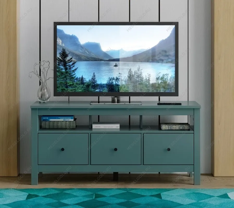 САГА тумба 3 ящика темно-бирюзовая | изображение 4