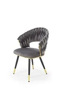 Стул кухонный Halmar K551 (серый/черный/золотой)