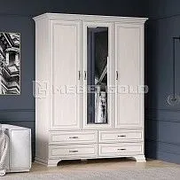 Шкаф 3-створчатый Тиффани 3D4S вудлайн кремовый