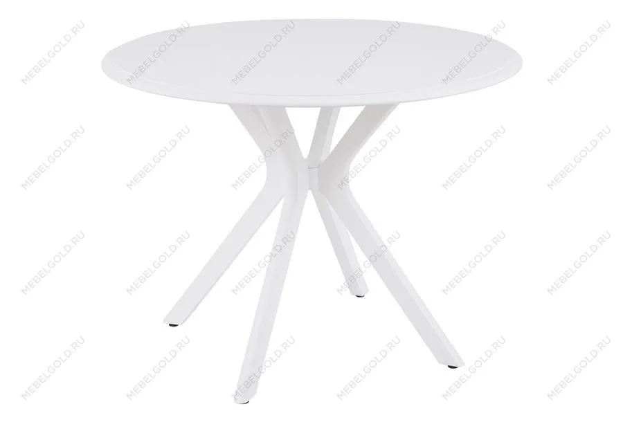 Стол Пекин не раздвижной (1000*1000/цвет столешницы Белый/цвет ножек Белый) | изображение 1