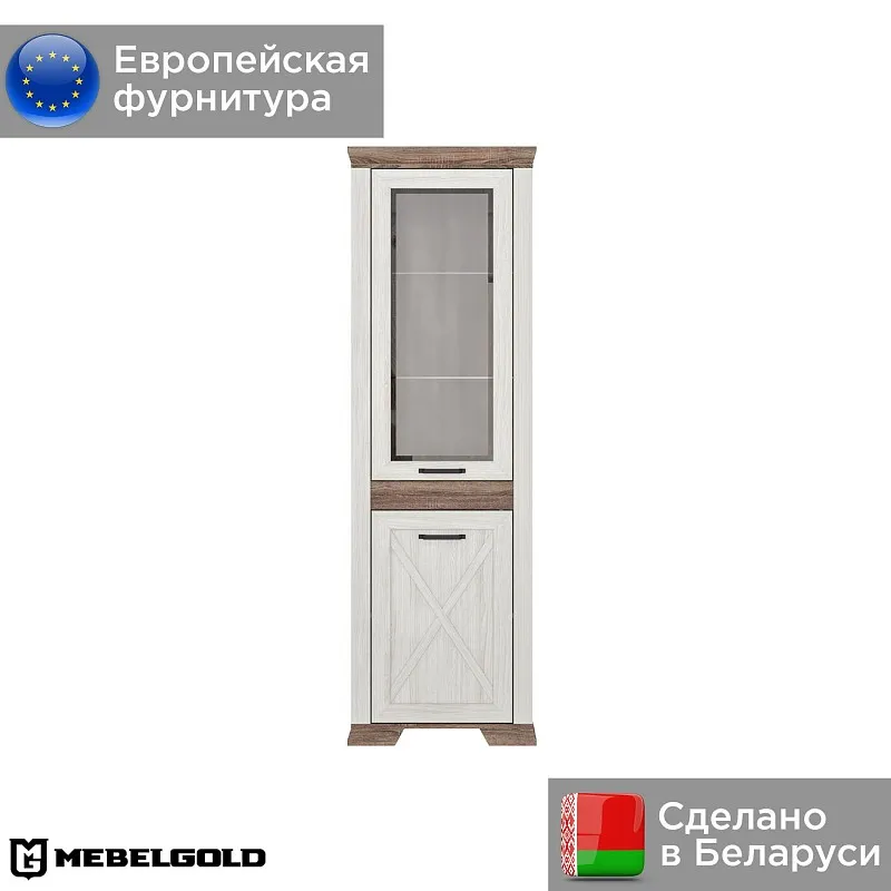 Шкаф с витриной Марсель REG1W1DL | изображение 1