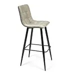 Стул барный CHILLY (mod.7095б) серый barkhat 26/черный | изображение 1