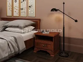 Тумба прикроватная Кентаки KOM1S каштан