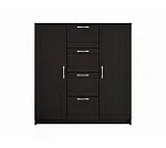 БРИМНЭС / СИРИУС тумба ИКЕА / IKEA 2 двери и 4 ящика 117х123 Дуб Венге | изображение 1