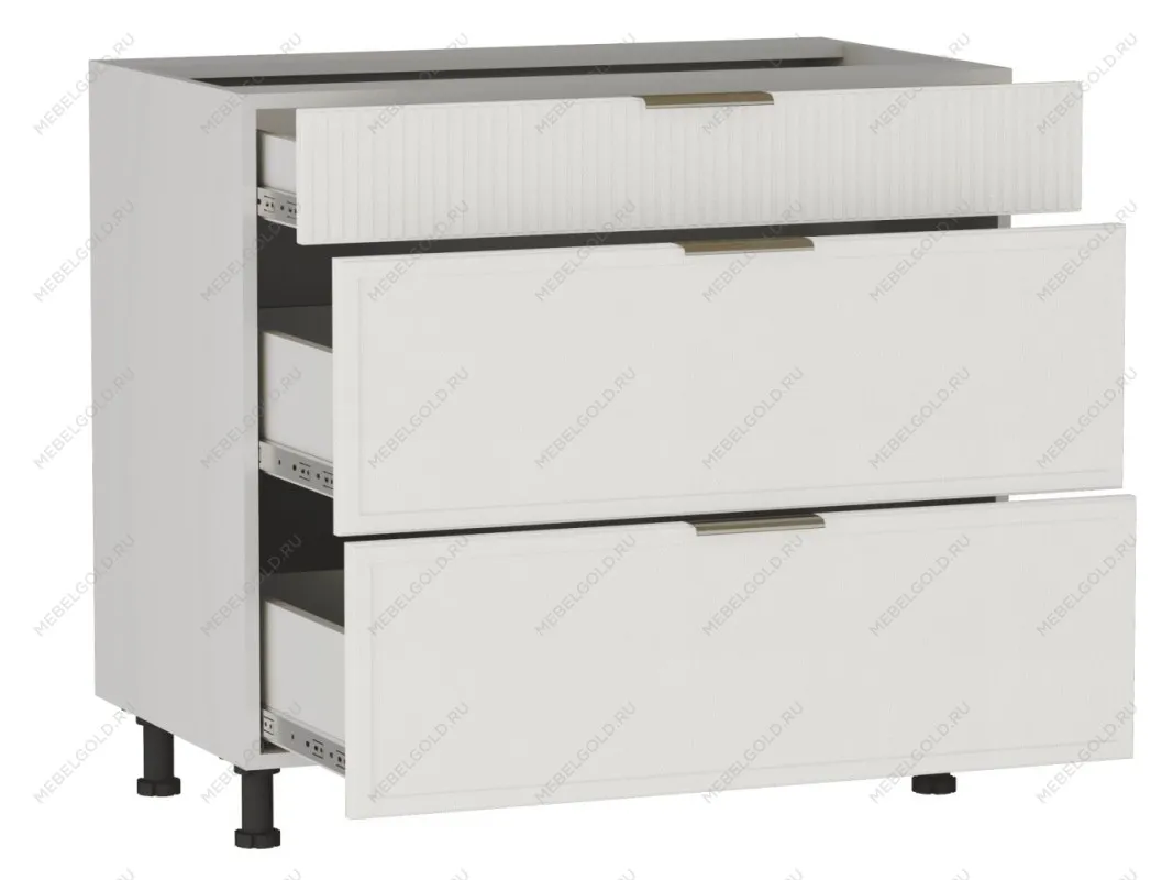 Стол с ящиками СЯ-90 (140/284), Берта (900*528*820) Экокожа Белый, 25326 | изображение 1