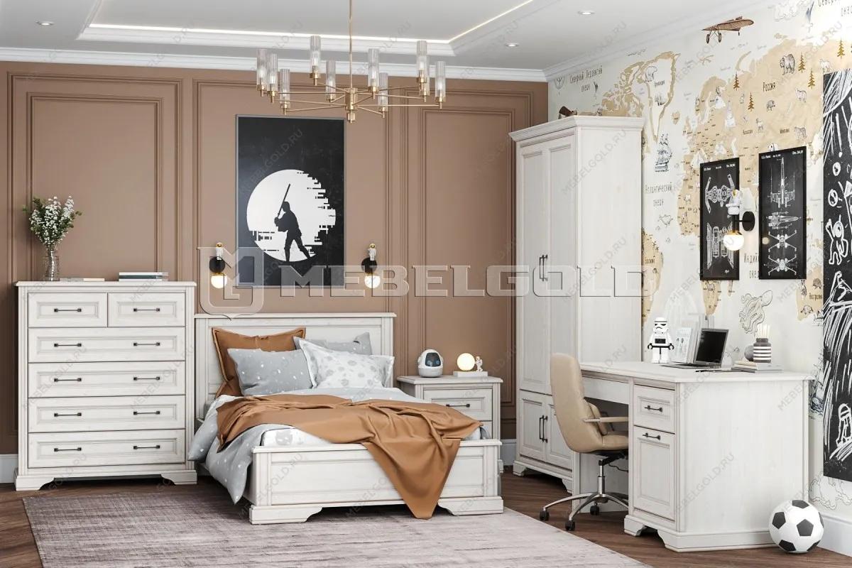 Стол письменный Стилиус BIU130 (Лиственница сибирская) | изображение 4