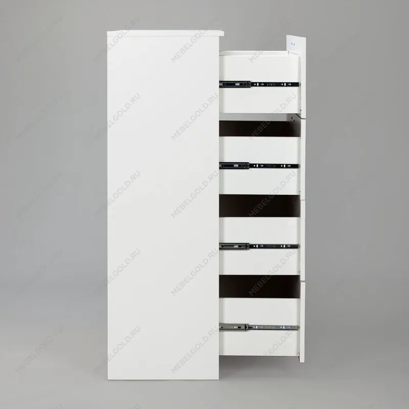 Комод Сириус, 4 ящика, 78х41х123 см, белый | изображение 12