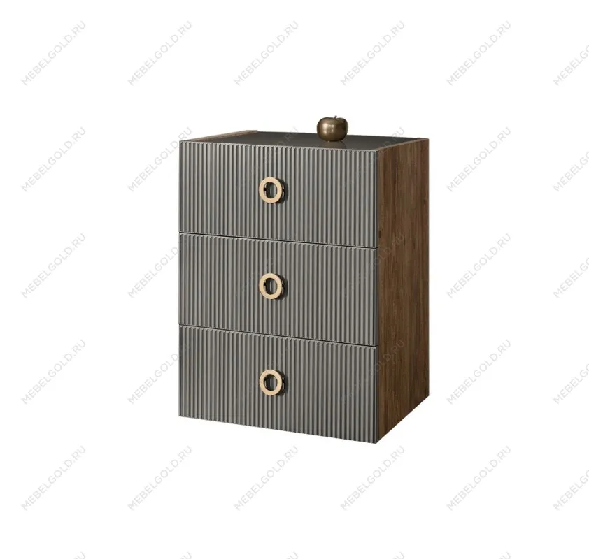 Комод Bogemia Woodline Fly Fi (Серый) (Lakobel/Золото) БМКМ-1