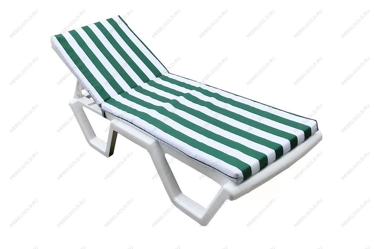 Матрац для шезлонга Tweet бело-зеленый