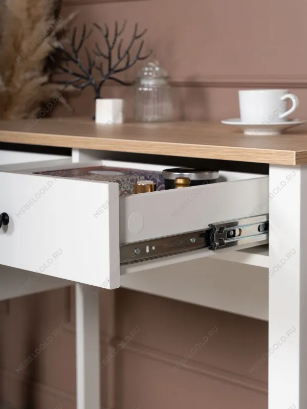 Стол туалетный Сага, 92х45, белый/ясень | изображение 5