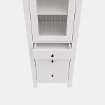 САГА шкаф с витриной 50 МОРУ белый | изображение 5