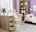 КАСТОР (KULLEN) стол письменный ИКЕА / IKEA 3 ящика 116х65 сонома | изображение 6