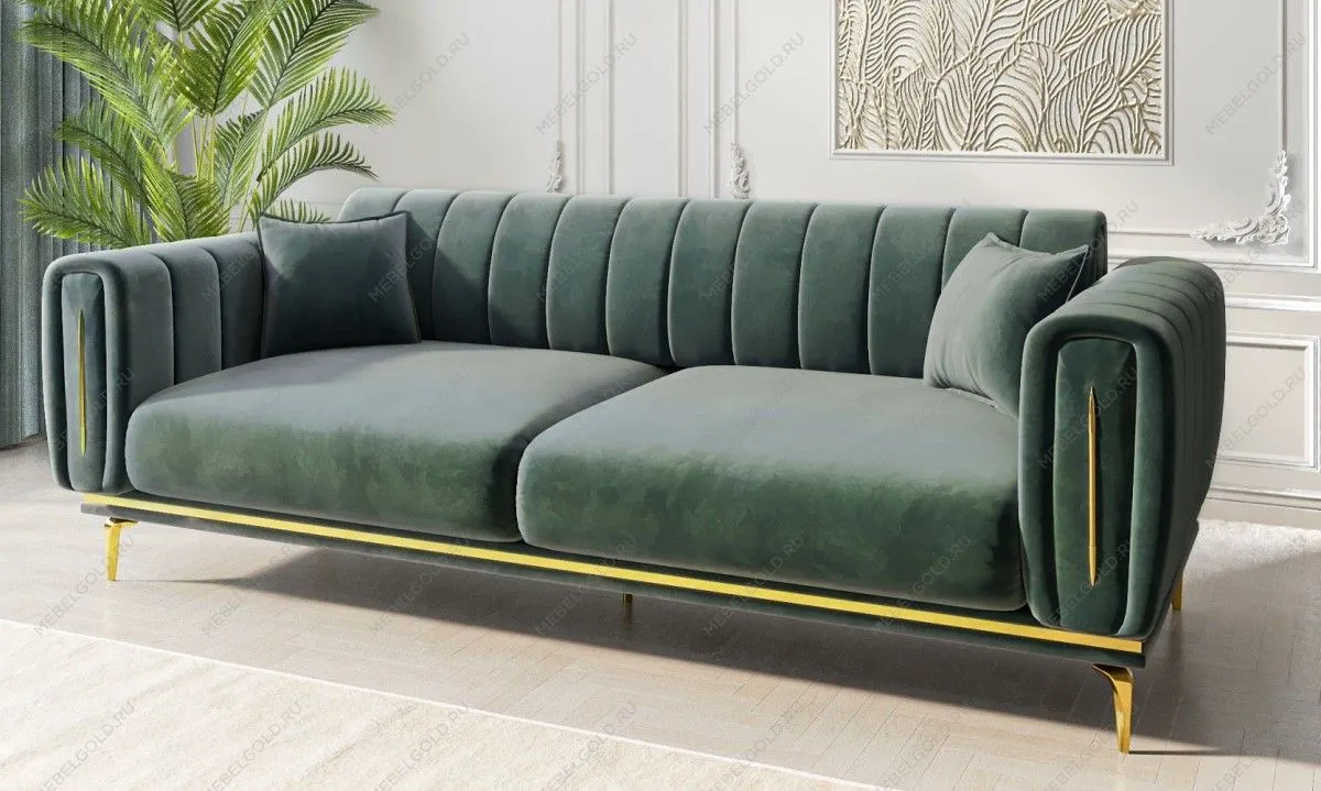 Диван Замира 3х местный оливковый | изображение 2