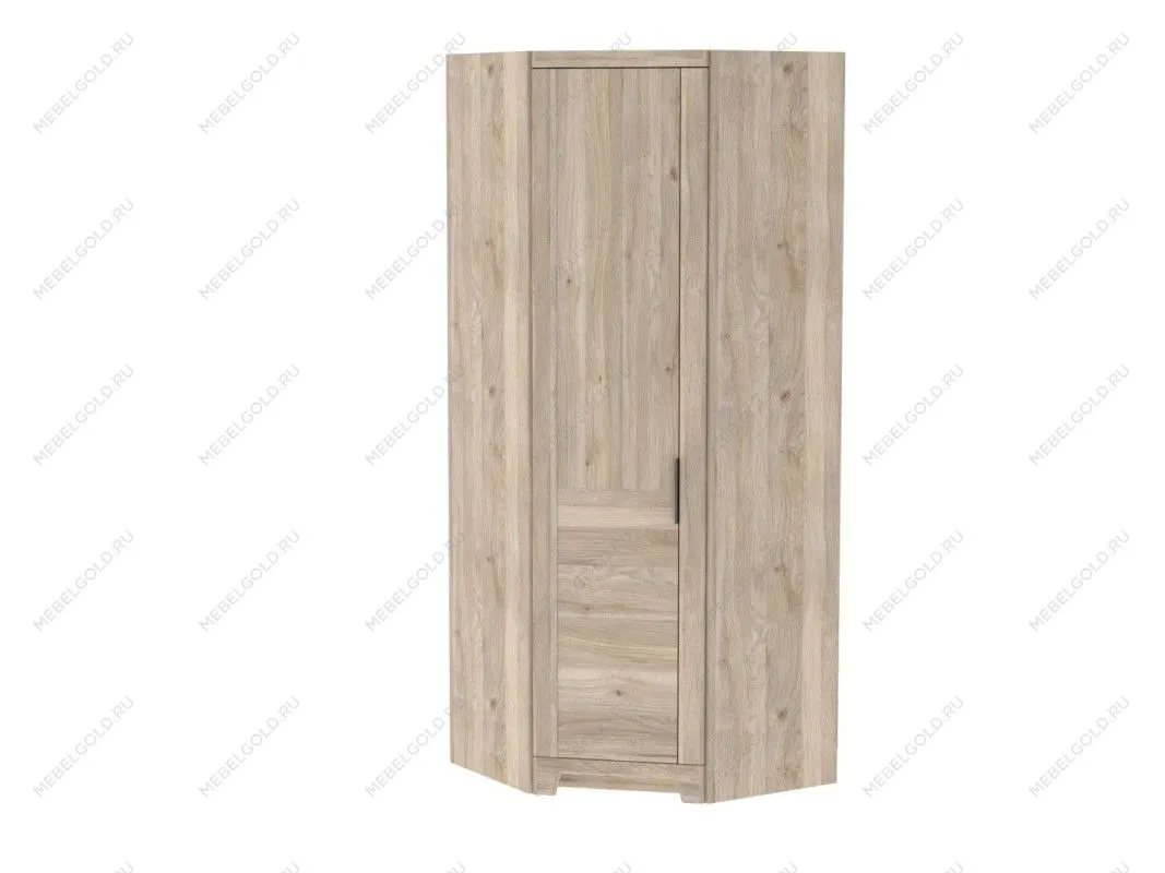 Шкаф угловой с глухой левой дверью, Юта (900*900*2300) Дуб Мария