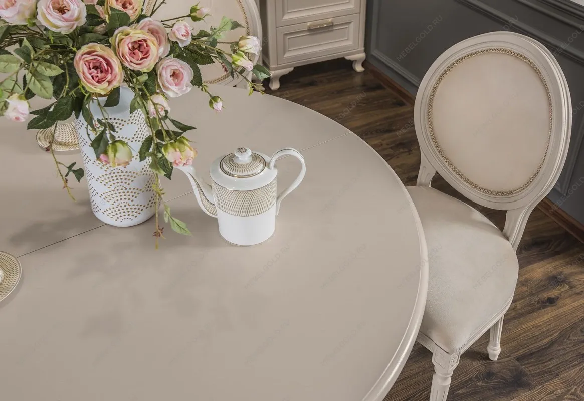 Стол Мокко круглый бежевый | изображение 3