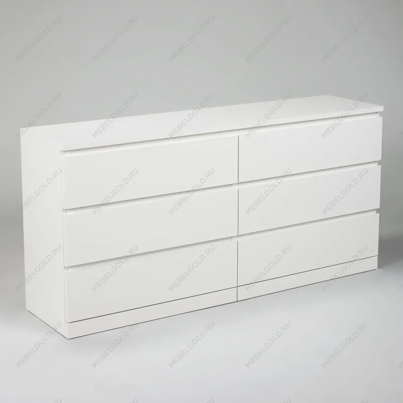 Комод Варма, 6 ящиков, горизонтальный, 160х78х40 см, эмаль белая | изображение 10
