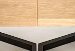 Стол обеденный Halmar MASSIVE 2 160 (дуб натуральный/черный) | изображение 10
