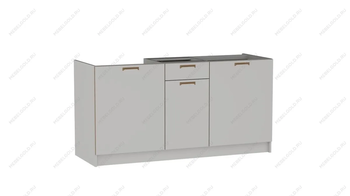 Стол С-160, Смарт (1600*566*820) Серый, 22602 | изображение 2