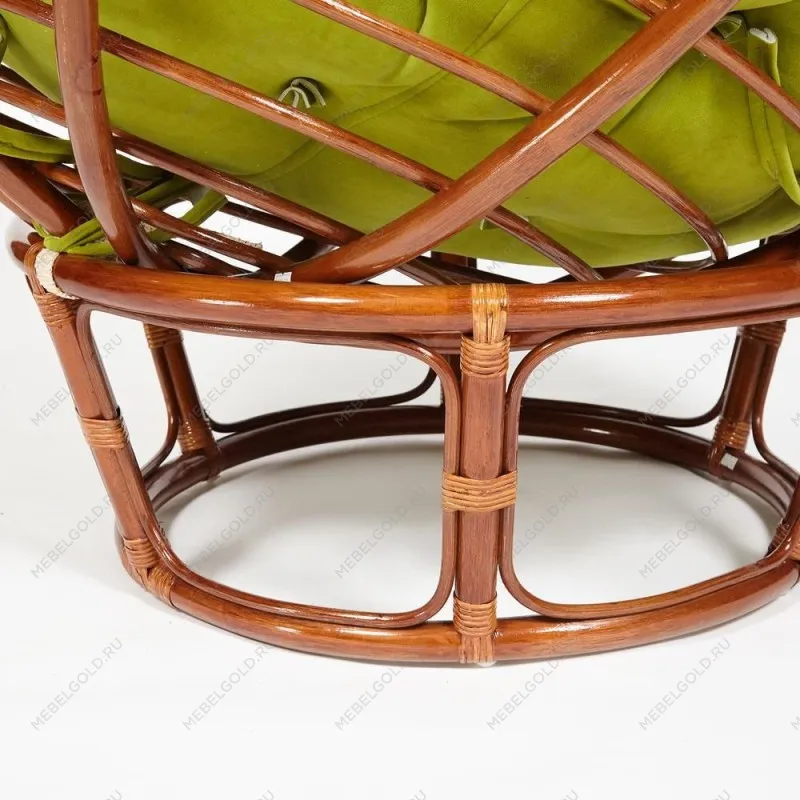 Кресло Papasan с подушкой Орех, флок | изображение 10