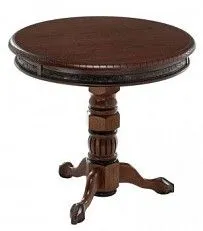 Кофейный стол Милорд-d70 (Темный орех+патина)