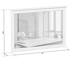 Зеркало Ева (Хельга) LUS/90 белый