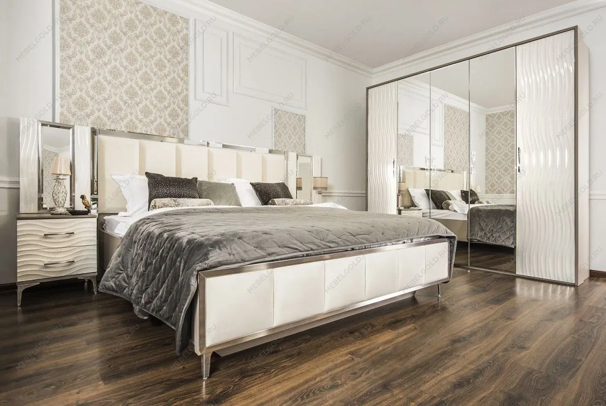 Шкаф Гравита 4-дверный белый глянец | изображение 4