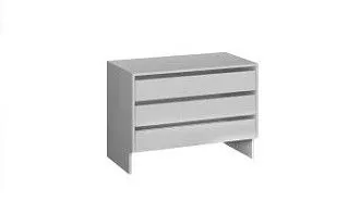 Дополнительные ящики в 4-х дверный шкаф, Фрея (884*490*646) Белый, 12514